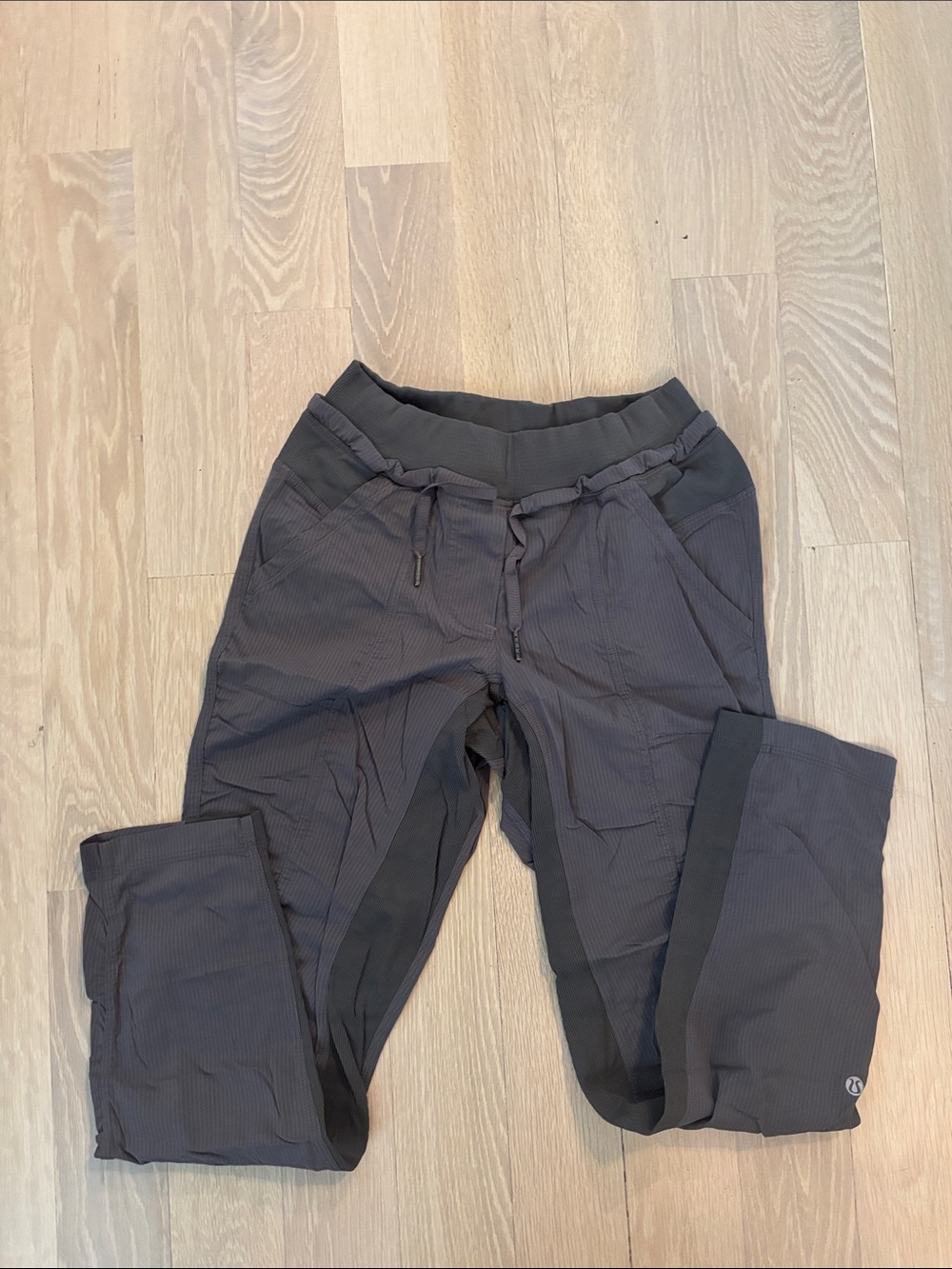 lululemon brown striped workout leggings